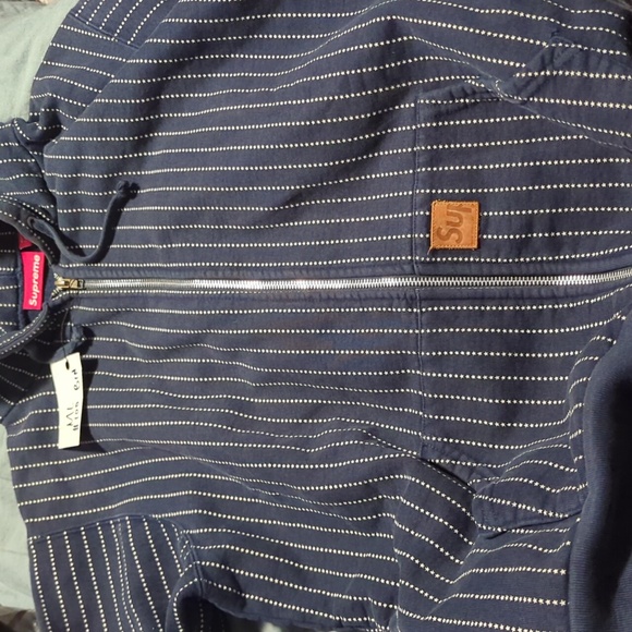 Supreme/Zip Up Hoodie/M/Graphic/Cotton/NVY/STARS- M - Picture 4 of 4